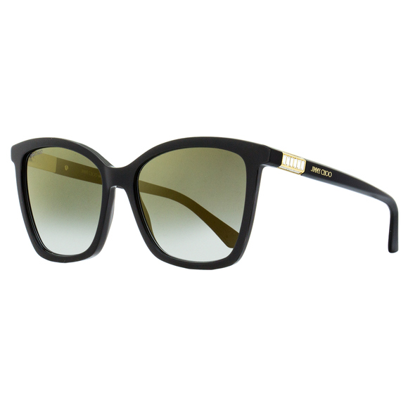 Jimmy Choo Square Ali Sunglasses 807FQ Black 56mm - Picture 1 of 2